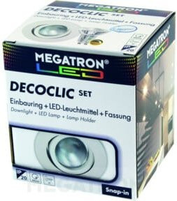 Megatron LED-Einbauspot Set MT75401 in Weiß mit warmweißem Licht (2800K), dimmbar und verstellbar - Bild 1