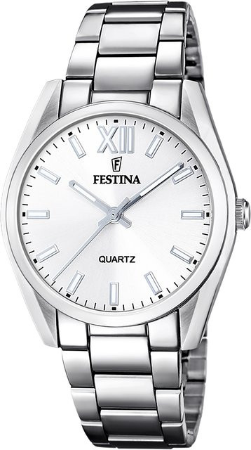 Festina Damenuhr Boyfriend Collection, Quarz, Edelstahl, 37 mm, Silber - Bild 1