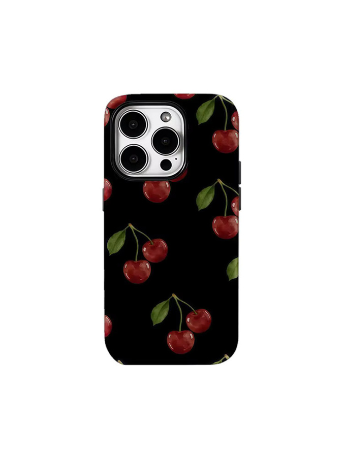 Potdemiel Handyhülle mit doppelschichtiger Rückseite für iPhone 17 16 15 14 13 12 11 Pro Max Plus in Dark Cherry - Bild 6
