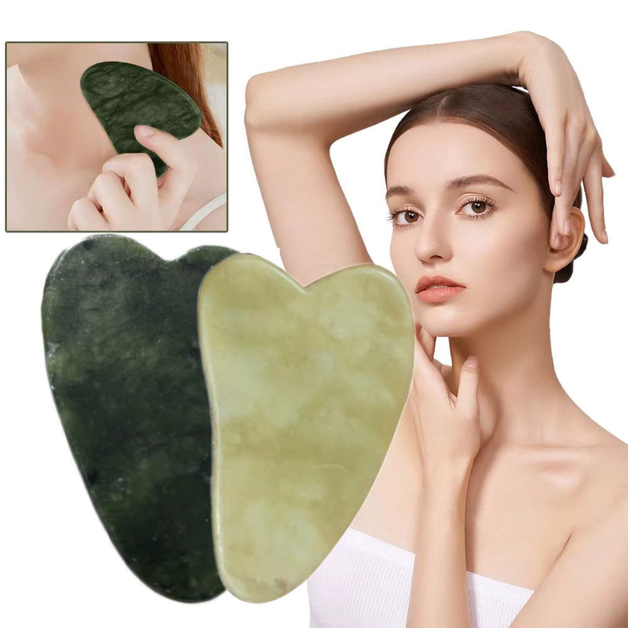 eelhoe Jade Gua Sha Gesichtswerkzeug, Unisex, für Gesicht und Körper - Bild 6