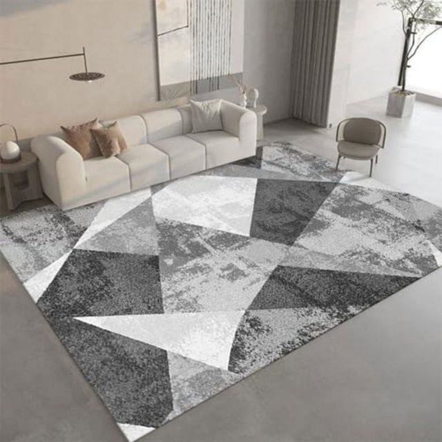 VIKAMA Teppich in modernem geometrischem Design für Wohnzimmer, Schlafzimmer und Arbeitszimmer - Bild 1