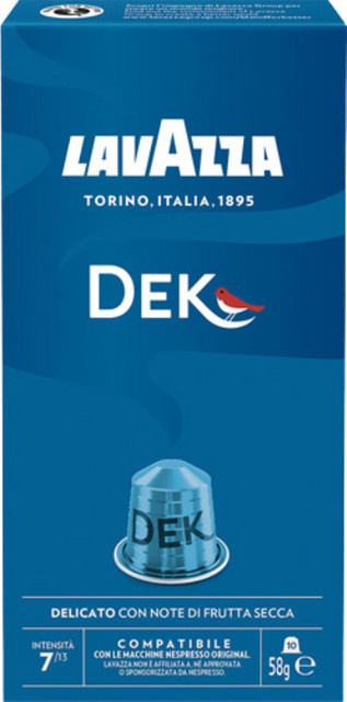 Lavazza DEK Delicato 7, koffeinfrei, Nespresso-kompatibel, Kaffeekapseln, 10 x 58 g - Bild 1