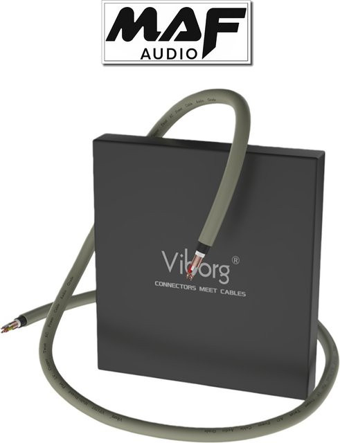 Viborg VP1707 Hi-End DIY Audiophile AC Power Line Kabel aus flachem LV Kupfer in Grau, Länge: 1 m - Bild 1
