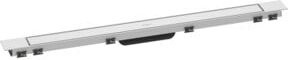 Hansgrohe RainDrain Match Duschrinne als Fertigset in Mattweiß mit Edelstahl-Einsatz, Breite: 90 cm - Bild 1
