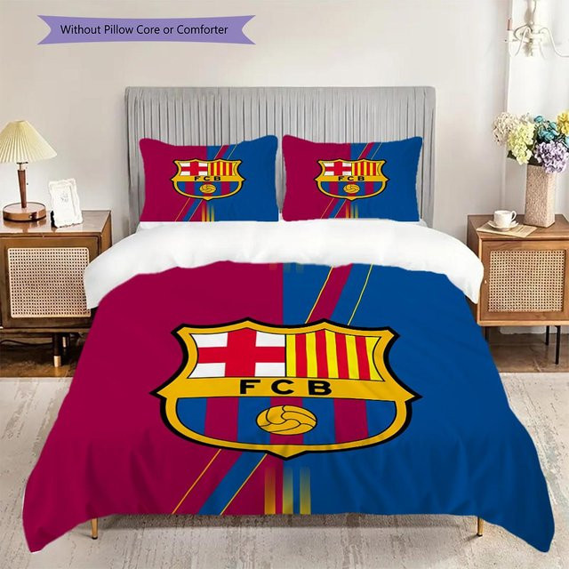 Manus Home FC Barcelona Bettwäsche Set Blau, bestehend aus 1 Bettbezug und 2 Kissenbezügen, B/T/H: 200 x 220 cm - Bild 1