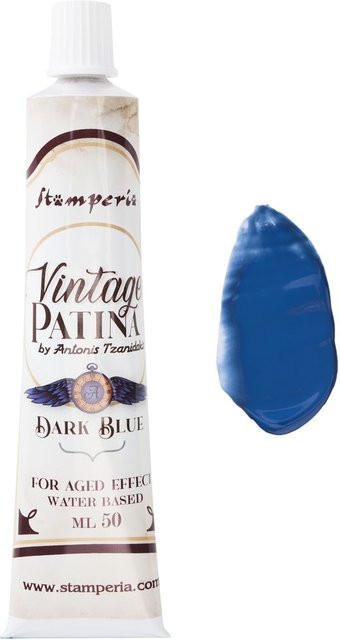 Stamperia Vintage Patina Wasserbasierte Farbe in Dark Blue - Bild 1