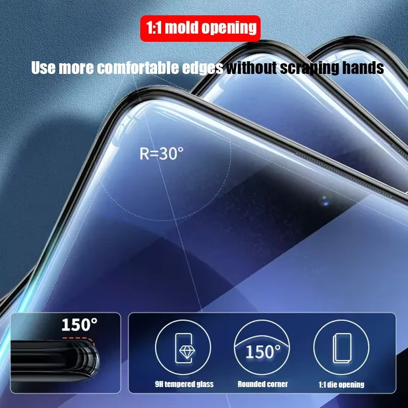 2/4er Set Displayschutzfolien aus gehärtetem Glas für Google Pixel 9, Pixel 9 Pro XL und Pixel 8 Pro XL, transparente Vollabdeckung mit Kleber - Bild 2
