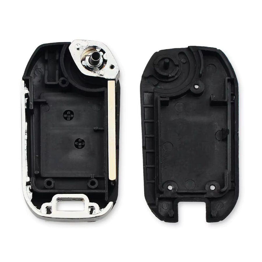 KEYYOU Klappschlüssel Gehäuse mit 2 Tasten für Toyota Aygo, Citroen C1, C3 und Peugeot 307 in Schwarz - Bild 3