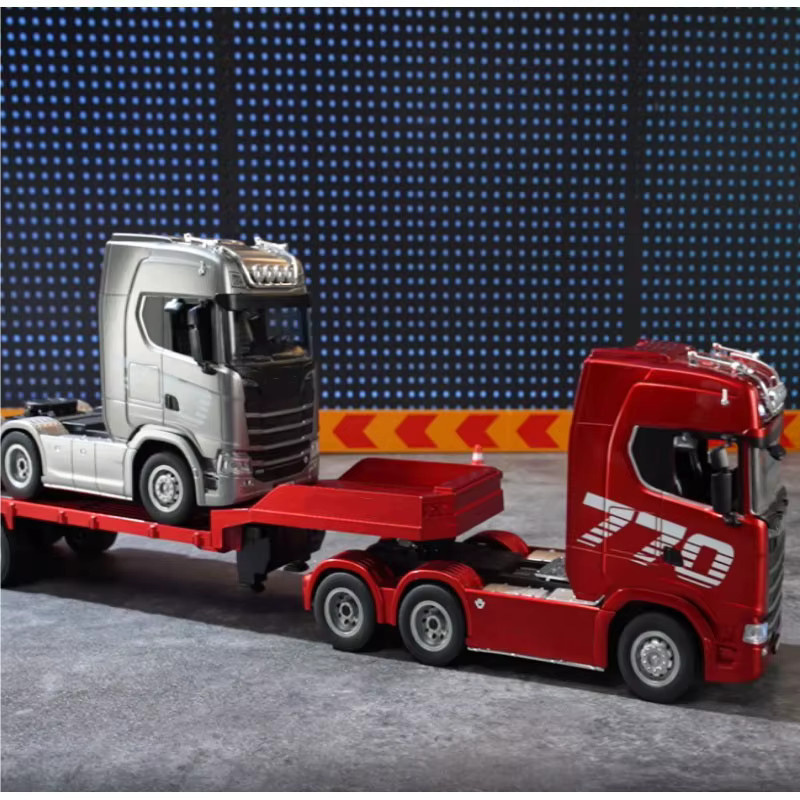 HUINA 770S RC Traktor-LKW mit Anhänger, Modell RTR, 1:24, Licht und Sound - Bild 2