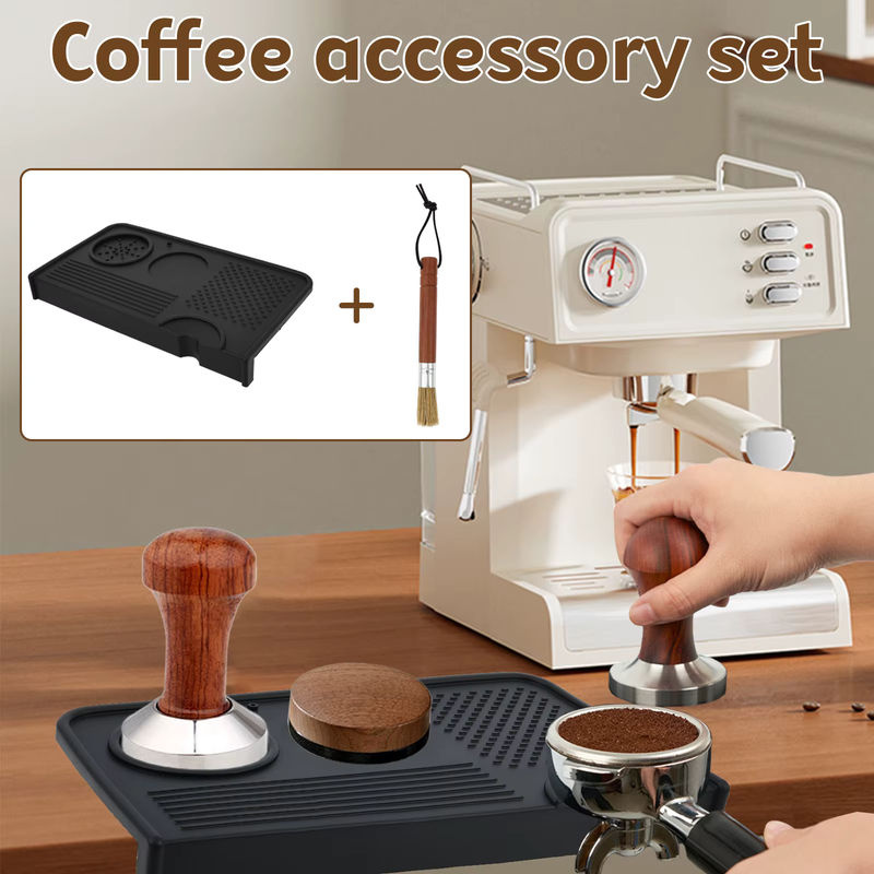 Willstar Espresso-Tampermatte aus Silikon in Schwarz, hitzebeständige und rutschfeste Kaffeematte für Barista-Zubehör - Bild 2