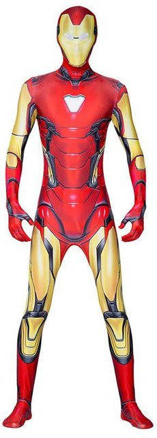 DewBloom Avengers Endgame Iron Man Mark 85 Cosplay Kostüm Zentai Anzug, Rot - Bild 1