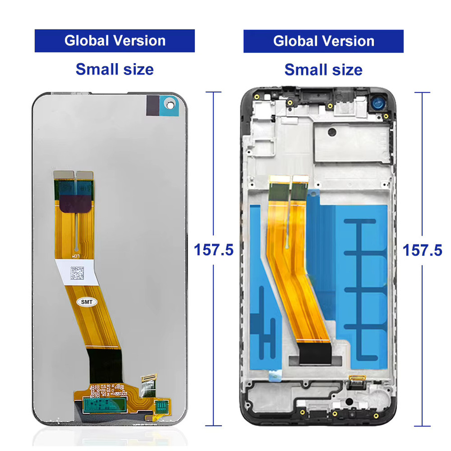 Samsung A11 LCD Display Touch Screen mit Rahmen in Schwarz für Samsung A115 A115F A115F/DS 6,4 Zoll - Bild 3