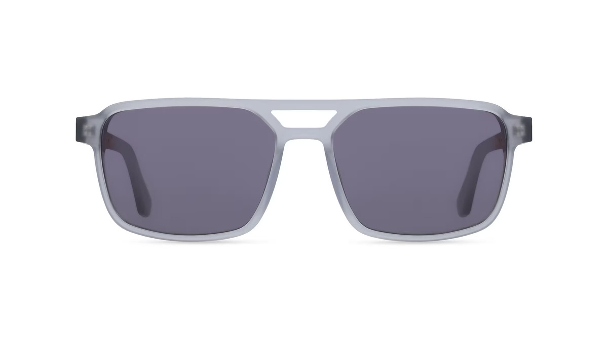 Woodfellas 11748 AURORA Sonnenbrille Pilot, Vollrand, Acetat, grau, Herren - Bild 1