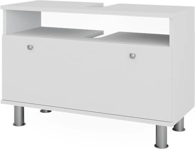 Vicco Waschbeckenunterschrank Fynn Weiß Matt mit Türen und Schubladen B/T: 80,2 x 54,0 x 32,0 cm - Bild 1