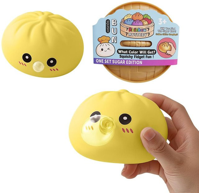 BC Pet Supplies Rückprall Dampfbrötchen Quetschball, gelb - Bild 1