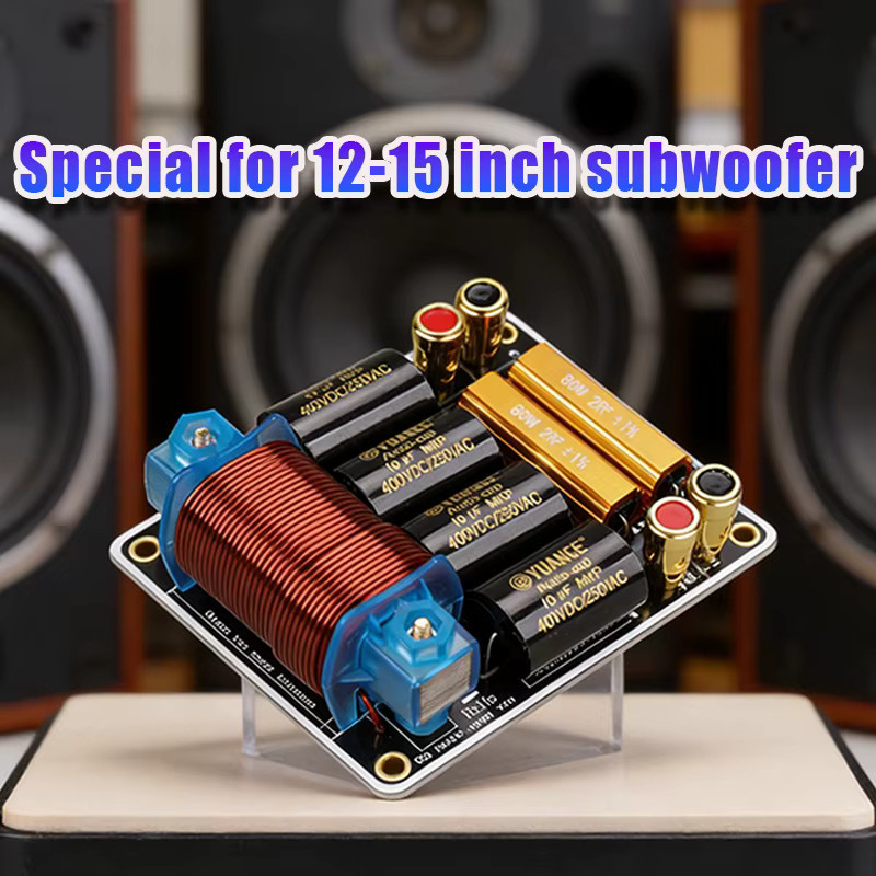 WMAT DJ15 Subwoofer-Crossover für 12-15 Zoll Lautsprecher, 800 W 250 Hz für Bühnensysteme, Pro KTV und Theater-Audio, Schwarz/Mehrfarbig - Bild 3