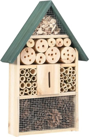 vidaXL Insektenhotel aus Tannenholz in Braun, B/T/H: 31 x 10 x 48 cm