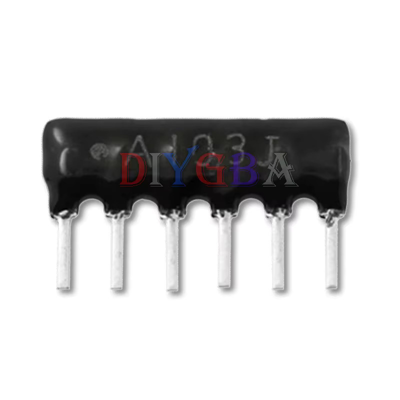 DIYGBA 10er Set 6-Pin Netzwerk-Widerstands-Array DIP in Schwarz mit verschiedenen Ohm-Werten - Bild 2