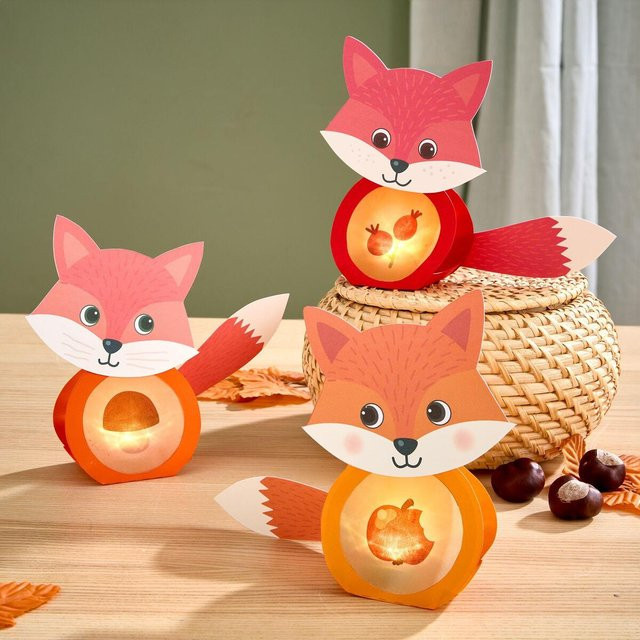 HABA Erstes Kleben Minilichter Fuchs, Bastelset - Bild 1