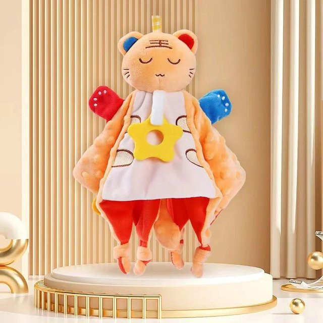 Yiran Furniture Baby-Schlaf-Plüsch-Handpuppe Cartoon-süßes Tier-Trosttuch - Bild 1