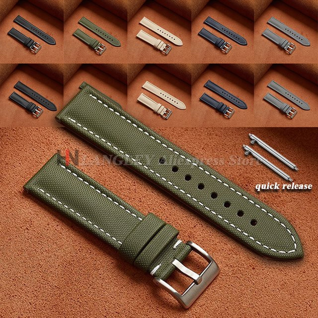 Langley Uhrenarmband Sailcloth, Textil/NATO, wasserdicht - Bild 1