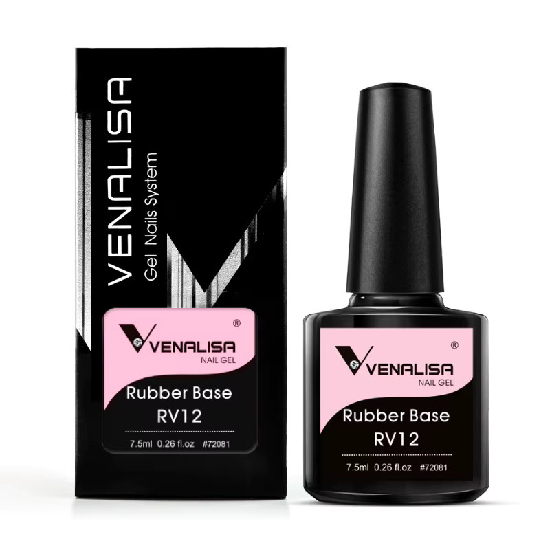 Venalisa Rubber Base Jelly Nagellack, Pink, 7,5 ml - Bild 6