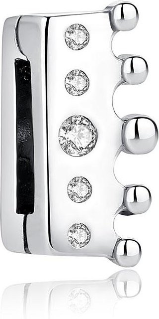 Charm 925 Silber, Perle, Zirkonia, Damen - Bild 1