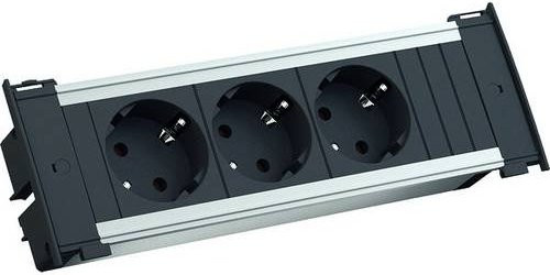 Bachmann Steckdosenleiste 927.050 aus Aluminium in Schwarz und Silber - Bild 1