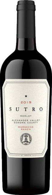 Sutro Warnecke Ranch Merlot, Alexander Valley, trocken, Rotwein, 2019, 0,75 l - Bild 1