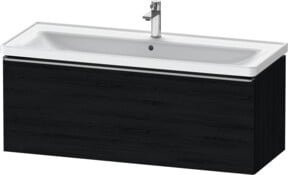 Duravit Waschtischunterschrank D-Neo in Weiß und Schwarz, modern, B/T/H: 118,4 x 45,2 x 44,0 cm - Bild 1