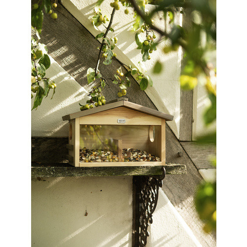 Siena Garden Eichhörnchen-Futterstation aus Kiefernholz in Beige, B/H/T: 21 x 25 x 39 cm - Bild 4