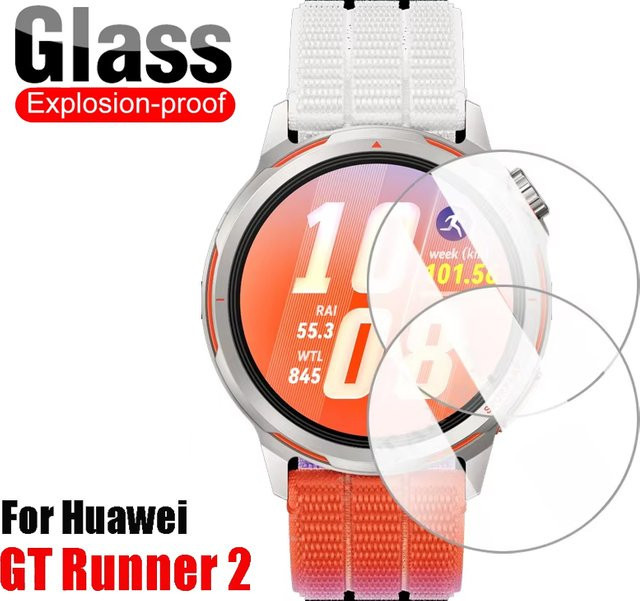 Displayschutzfolie Glas für Huawei Watch GT Runner 2, 2-6 Stück - Bild 1