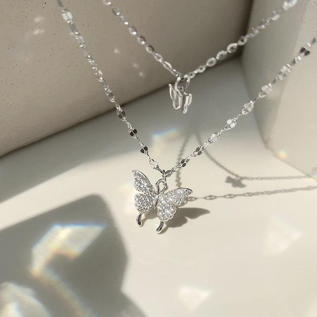 Wucifang Jewelry Halskette, 925 Silber, Zirkonia, Damen - Bild 1