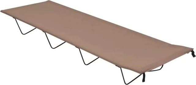 vidaXL Campingbett aus Oxford-Gewebe und Stahl in Taupe, B/T/H: 190 x 60 x 19 cm - Bild 1