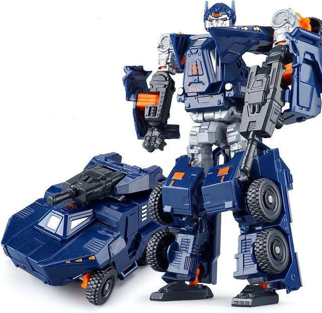 JINJIANG Transformations-Roboter Actionfigur Auto Panzer Flugzeug 19cm - Bild 1