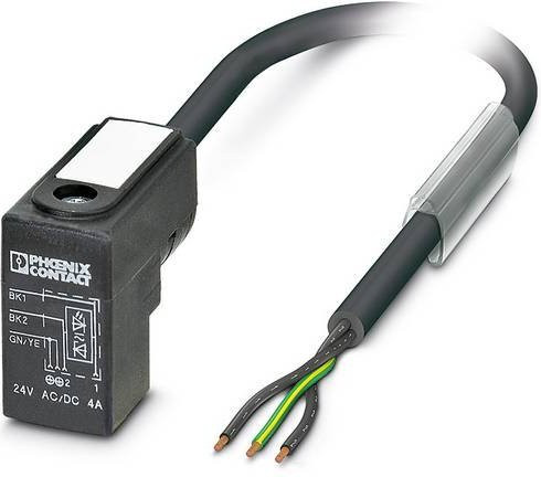 Phoenix Contact SAC-3P-10,0-PUR/C-1L-Z 1435564 Anschlussleitung in Schwarz und Grau aus Kunststoff - Bild 1