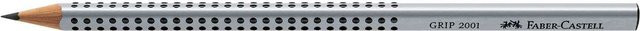 Faber Castell Grip 2001 Bleistift H in Silber und Grau - Bild 1