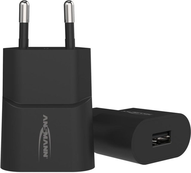 Ansmann HomeCharger HC105 USB-Ladegerät Schwarz mit USB-A und USB-C Anschlüssen 5W 1A - Bild 2