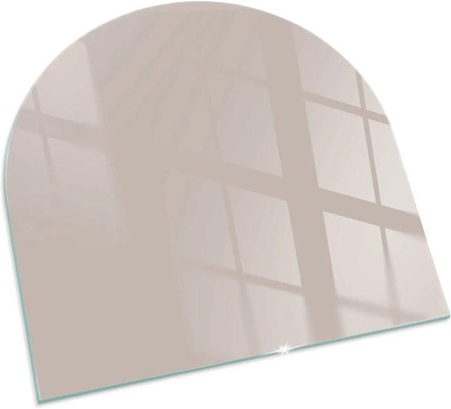 Tulup Kaminofen Glasbodenplatte als Halbkreis in Beige, B/T: 100 x 100 cm - Bild 1