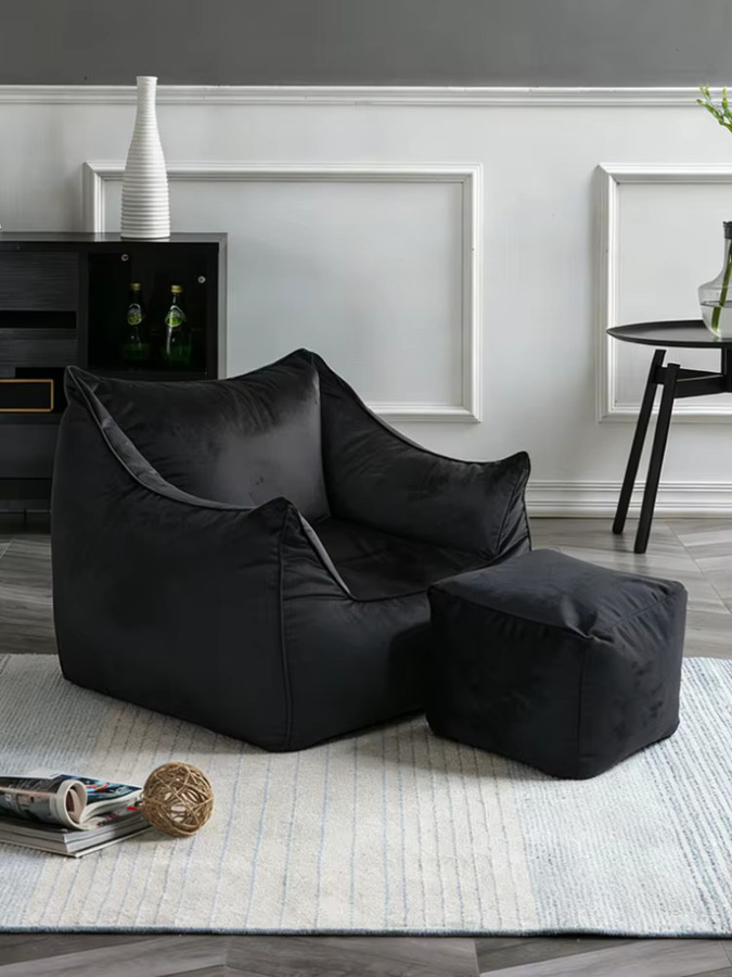 OTAUTAU Sitzsackbezug aus weichem Samt für Sessel, Ottoman und Pouf, Modell SF572 - Bild 4