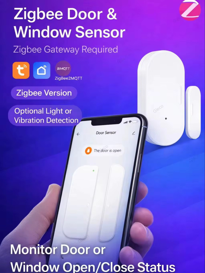 Coolo Zigbee Tür- und Fenstersensor in Weiß für Smart Home Diebstahlschutz und Fernüberwachung via TUYA App und 2MQTT - Bild 7