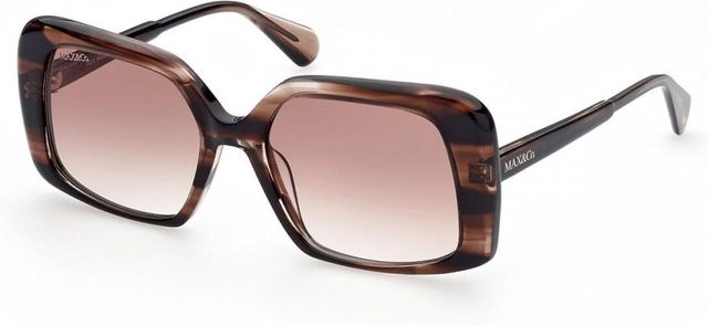 Max & Co. Mo0031 Sonnenbrille, Vollrand, Square, Kunststoff, Damen, Brown Grey - Bild 1