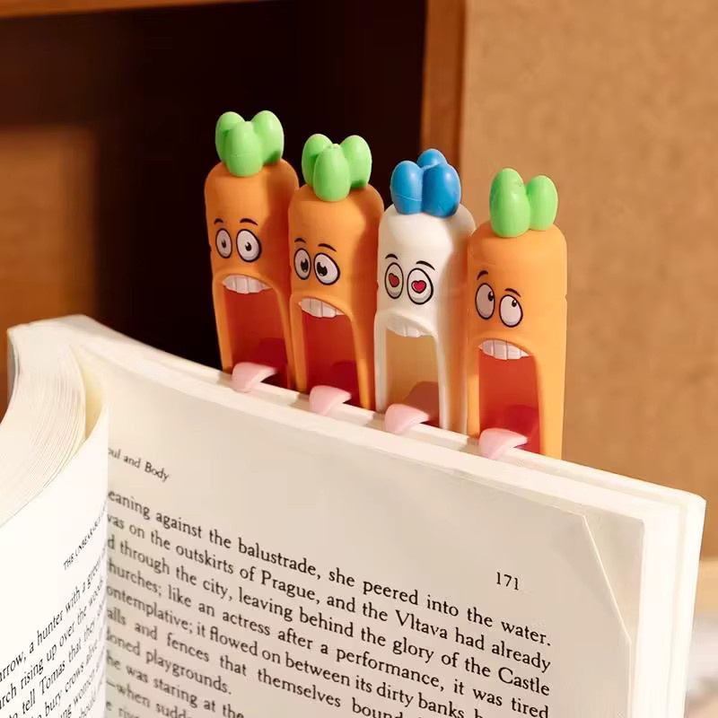 4er-Set ZQNYCY Karotten-Kugelschreiber mit Zungenmechanismus in Orange für Kinder und Ostern-Geschenke - Bild 3