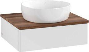 V&B Waschtischunterschrank Antao mit Beleuchtung in Weiß, B/T/H: 60 x 50 x 19 cm - Bild 1