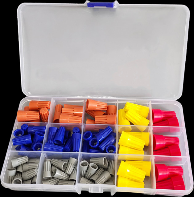 90-teiliges Drahtverbinder-Set von ZSDZFYLLK mit Drehschraubverschluss und Schnellverbinder für elektrische Kabelklemmen in Multicolor - Bild 1