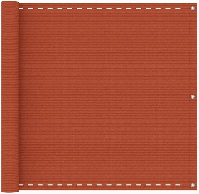 vidaXL Balkon-Sichtschutz aus HDPE in Orange, Breite: 90 cm, Länge: 500 cm - Bild 1