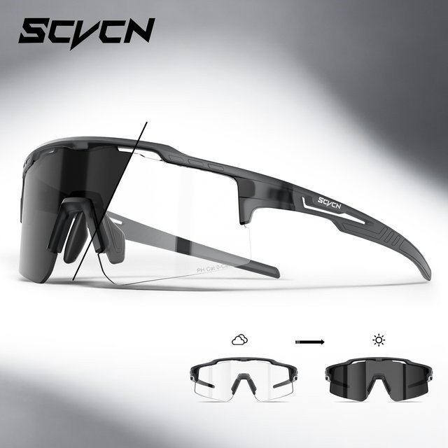 SCVCN Sportsonnenbrille photochrome, Unisex, Kunststoff - Bild 1