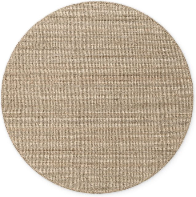 NYVI Teppich Bouclé aus Jute, rund, Farbe: Grau Braun Beige, Durchmesser: 160 cm - Bild 1