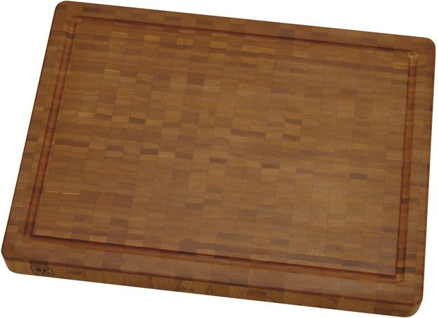 Schneidebrett ZWILLING aus Holz und Edelstahl, braun, rechteckig, B/T/H: 42,0 x 31,0 x 4,0 cm - Bild 1
