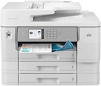 Brother MFC-J6957DW Tintenstrahl Multifunktionsdrucker in Weiß und Grau mit 4-in-1-Funktion Drucken, Scannen, Kopieren und Faxen, unterstützt USB, LAN, WLAN und NFC sowie Auto-Duplex und Mobildruck bis A3 - Bild 1